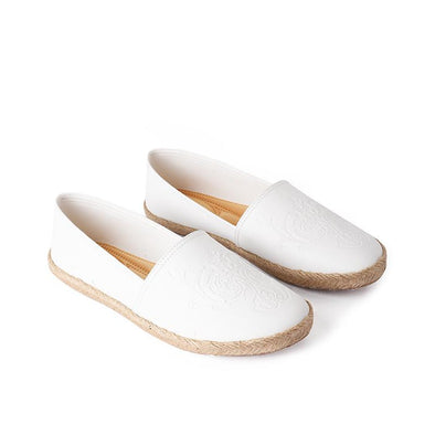 DAMASK ESPADRILLES  - WHITE