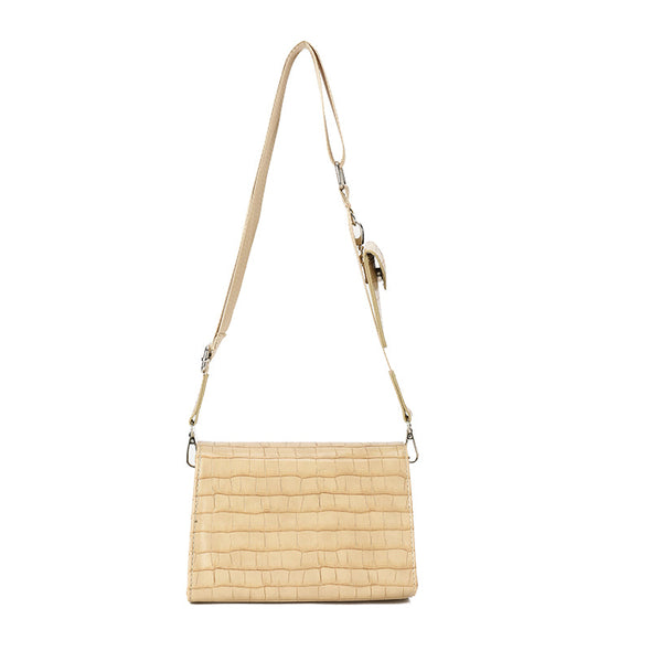 JAMEELA CROCO FLAP - BEIGE