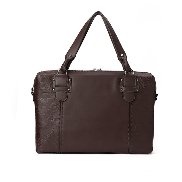 LILLY LAPTOP BAG - BROWN