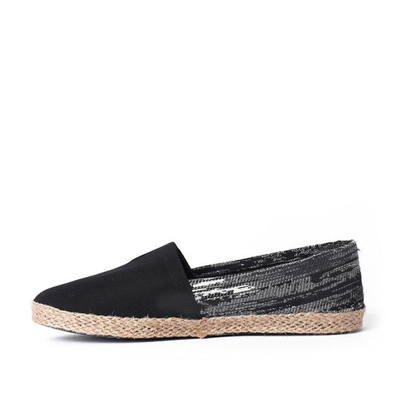 KELIM x CANVAS ESPADRILLE - BLACK