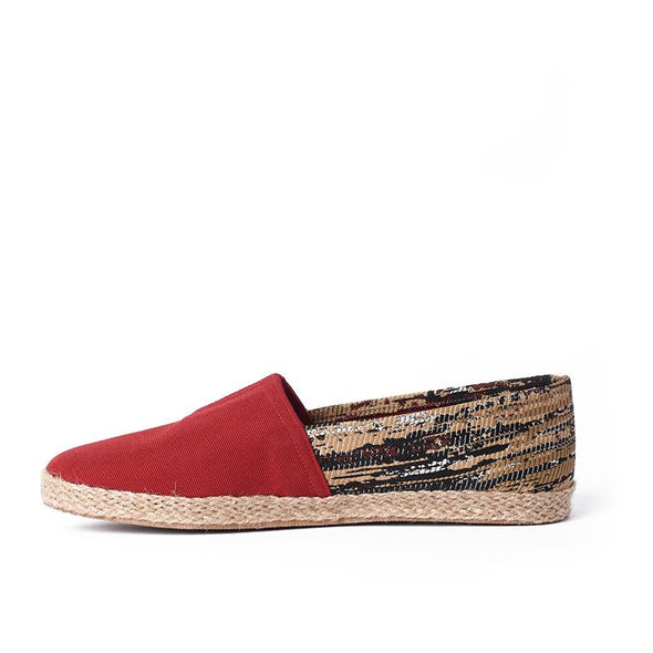 KELIM x CANVAS ESPADRILLE - RED