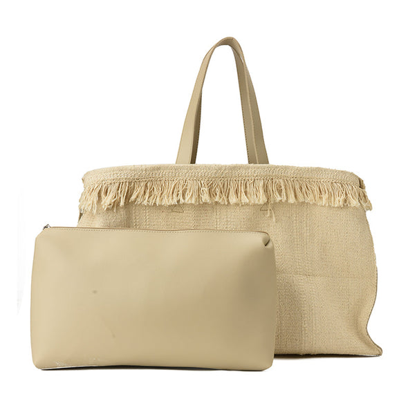 TARA KELIM BAG - BEIGE