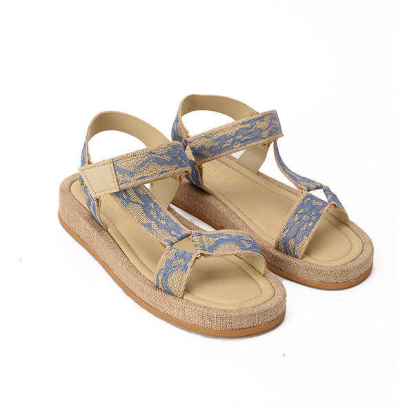 VELCRO SANDALS - BLUE