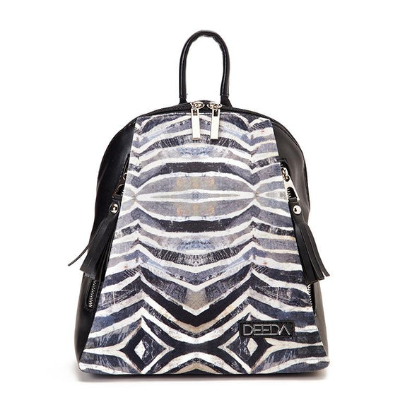 NAZLI BACKPACK - ZEBRA x BLACK