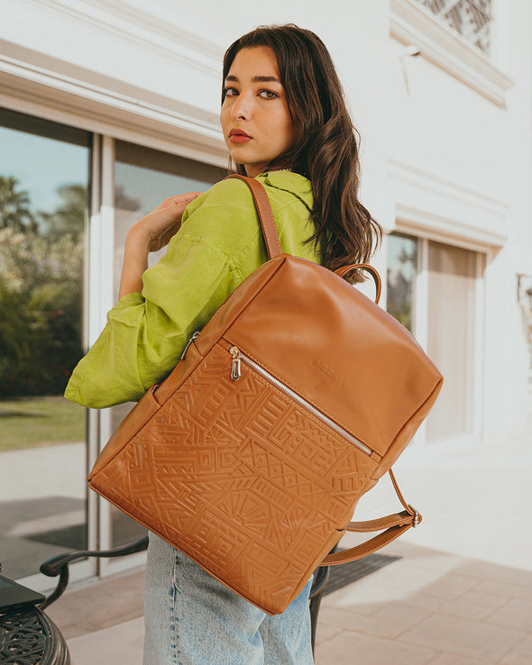 ZUMA LAPTOP BACKPACK- CAMEL