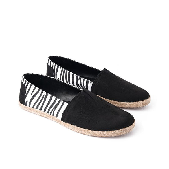 ZEBRA ESPADRILLE - BLACK x WHITE