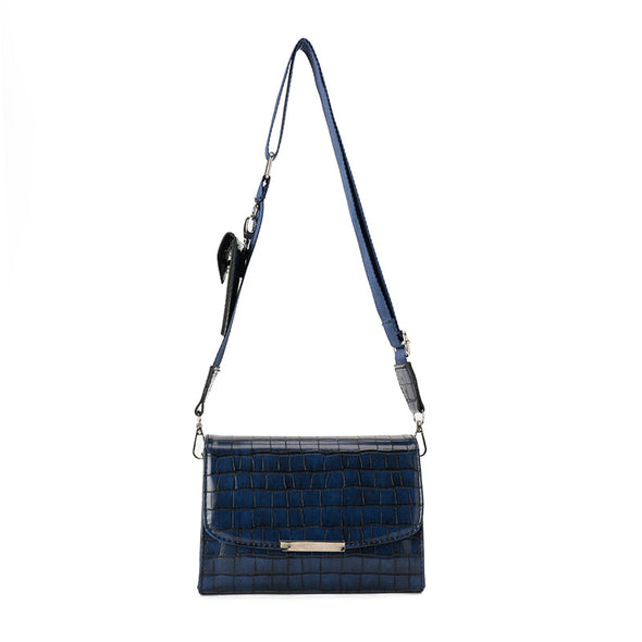 JAMEELA CROCO FLAP - NAVY