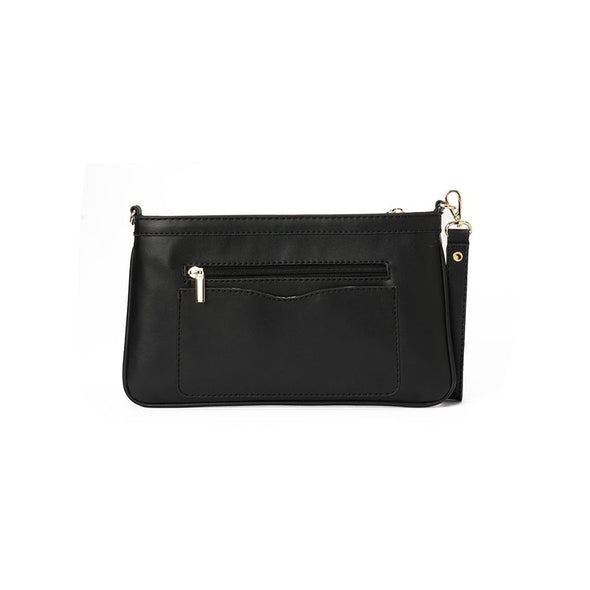 IVORY CLUTCH - BLACK