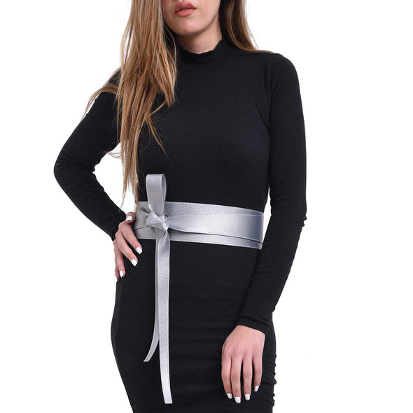 WRAP BELT - SILVER GREY