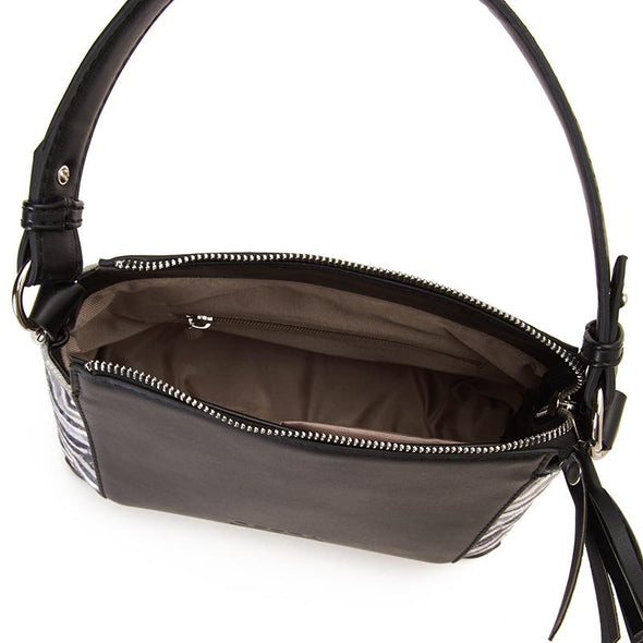 SORAYA CROSS BAG - ZEBRA x BLACK