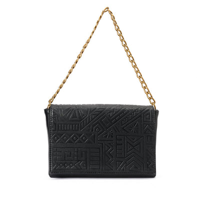 ZUMA CHAIN CLUTCH - BLACK