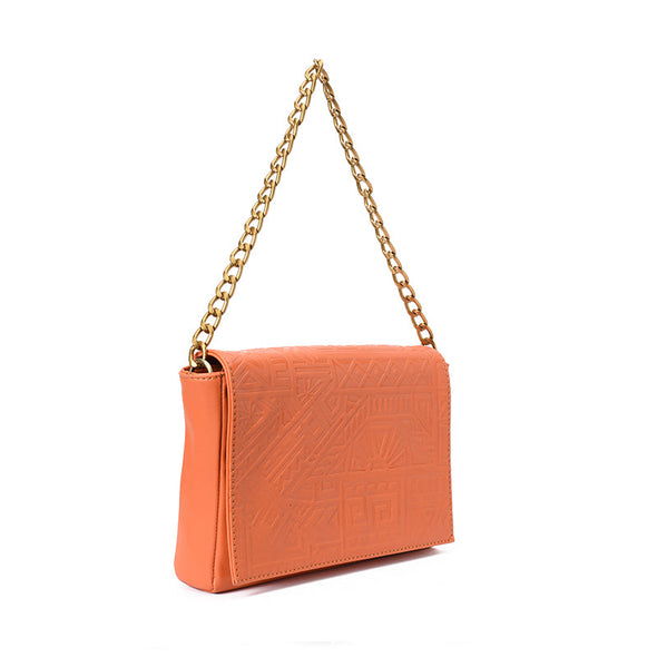 ZUMA CHAIN CLUTCH - ORANGE