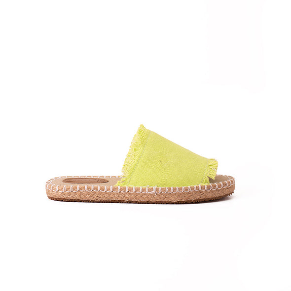 OPEN-TOE STELLA MULES - PISTACHIO