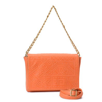 ZUMA CHAIN CLUTCH - ORANGE