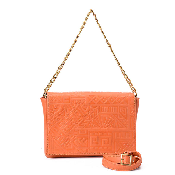 ZUMA CHAIN CLUTCH - ORANGE