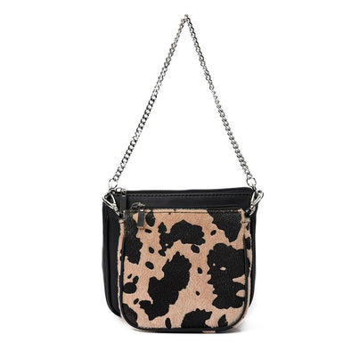 ANITA double pouch - BLACK x BEIGE