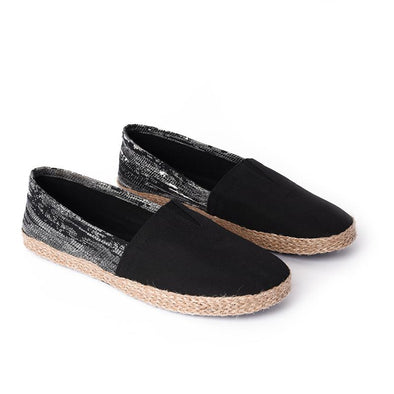 KELIM x CANVAS ESPADRILLE - BLACK