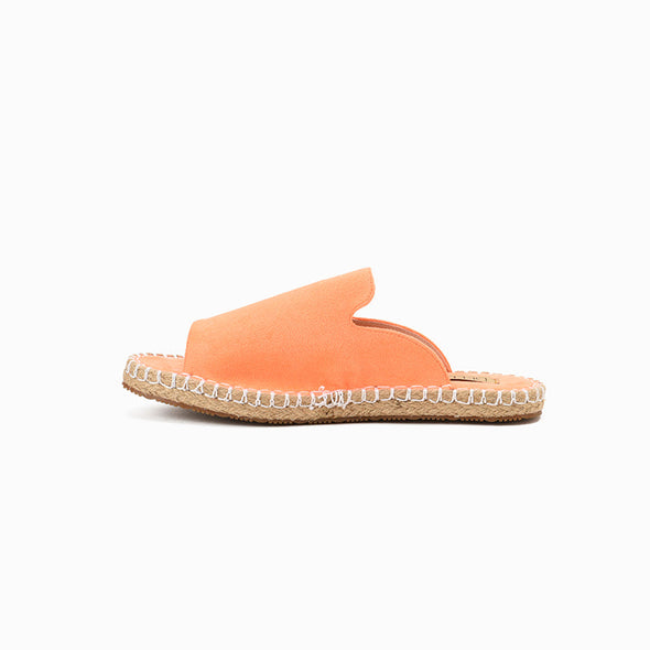 NEON OPEN TOE MULES - ORANGE