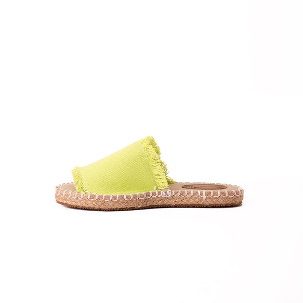 OPEN-TOE STELLA MULES - PISTACHIO