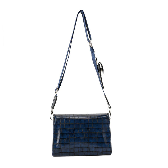 JAMEELA CROCO FLAP - NAVY