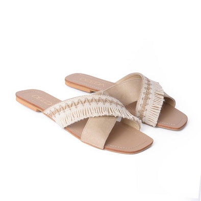 NUTTY KNOTS CRISS CROSS - BEIGE