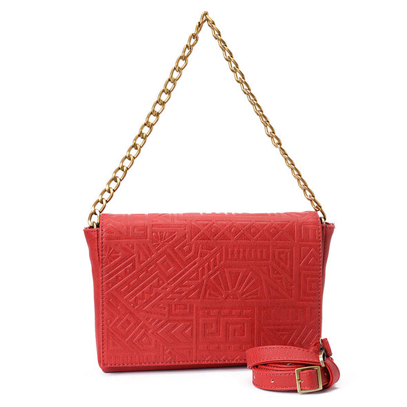 ZUMA CHAIN CLUTCH - RED