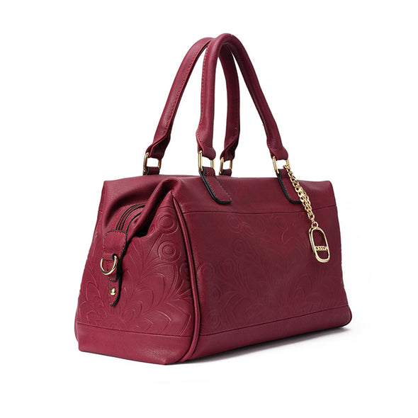 LILLY DUFFLE BAG - BURGUNDY