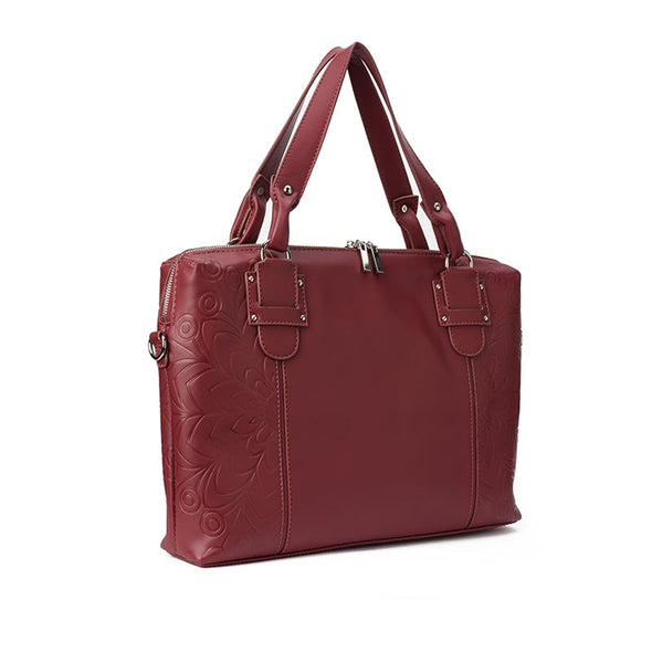 LILLY LAPTOP BAG - BURGUNDY