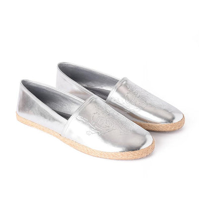 DAMASK ESPADRILLES  - SILVER