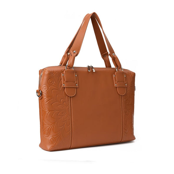 LILLY LAPTOP BAG - CAMEL