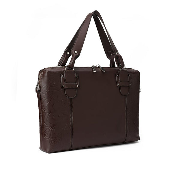 LILLY LAPTOP BAG - BROWN