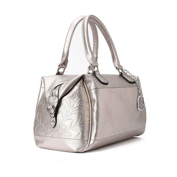 LILLY DUFFLE BAG - SILVER GREY