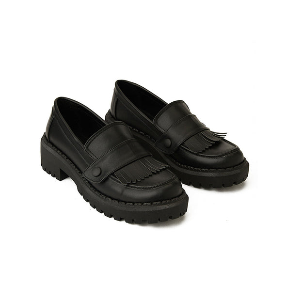 DUO CHUNKY LOAFERS - BLACK