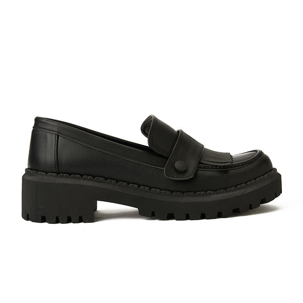 DUO CHUNKY LOAFERS - BLACK