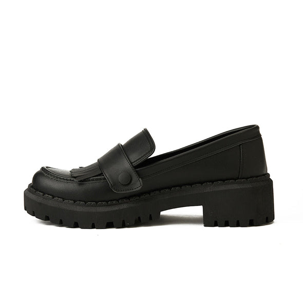 DUO CHUNKY LOAFERS - BLACK