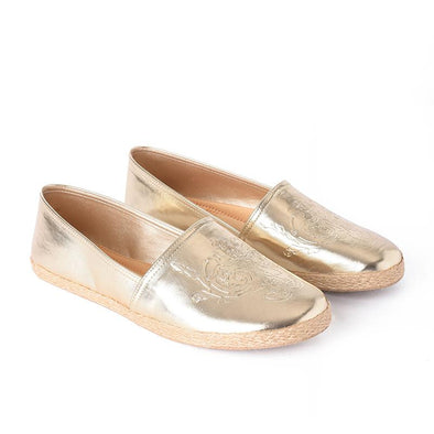 DAMASK ESPADRILLES - LIGHT GOLD