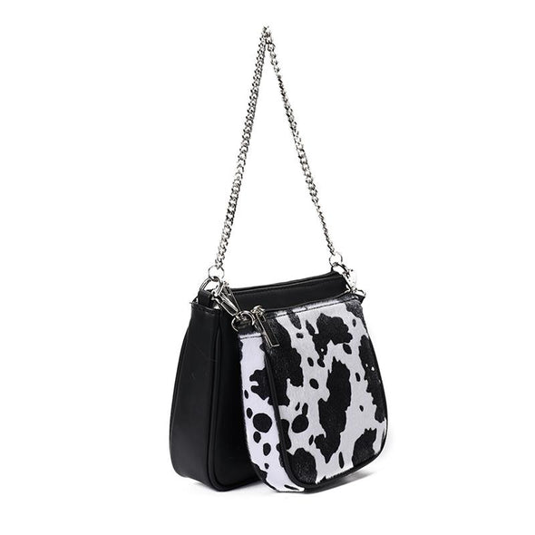 ANITA double pouch - BLACK x WHITE