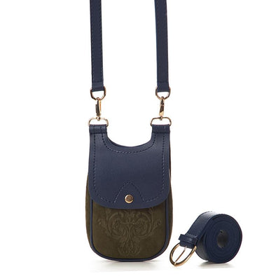 MISKA MOBILE BAG - PINE GREEN x NAVY