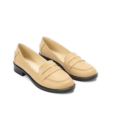 PENNY LOAFERS - BEIGE