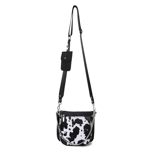 ANITA double pouch - BLACK x WHITE