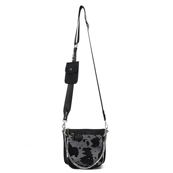 ANITA double pouch - BLACK x GREY