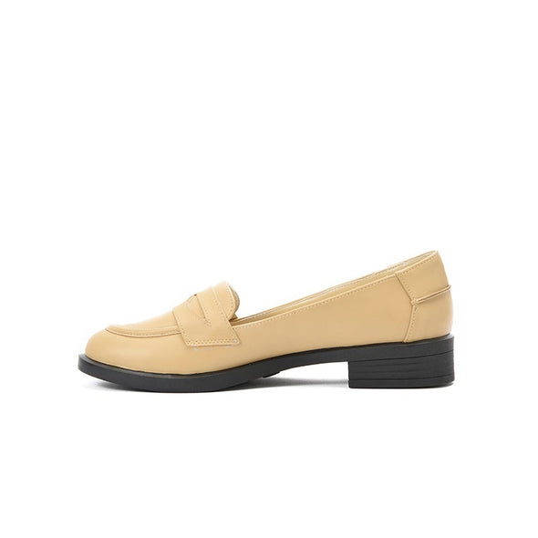 PENNY LOAFERS - BEIGE