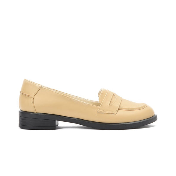 PENNY LOAFERS - BEIGE