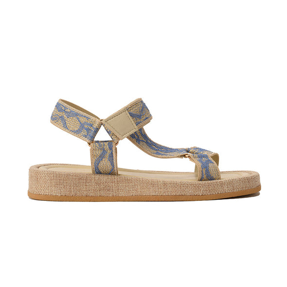 VELCRO SANDALS - BLUE