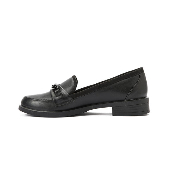 CHAIN LOAFERS - BLACK