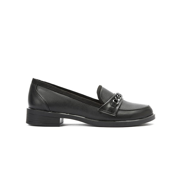 CHAIN LOAFERS - BLACK