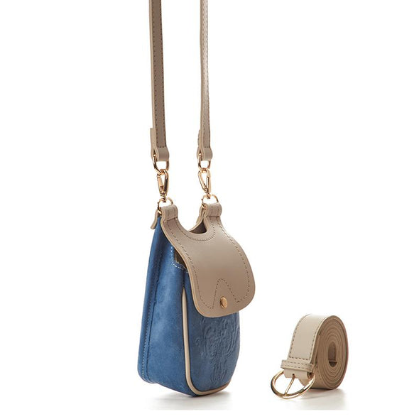 MISKA MOBILE BAG - BABY BLUE x BEIGE