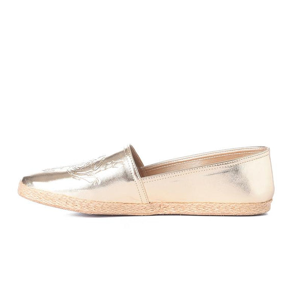 DAMASK ESPADRILLES - LIGHT GOLD