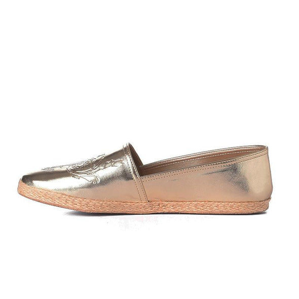 DAMASK ESPADRILLES -  GOLD