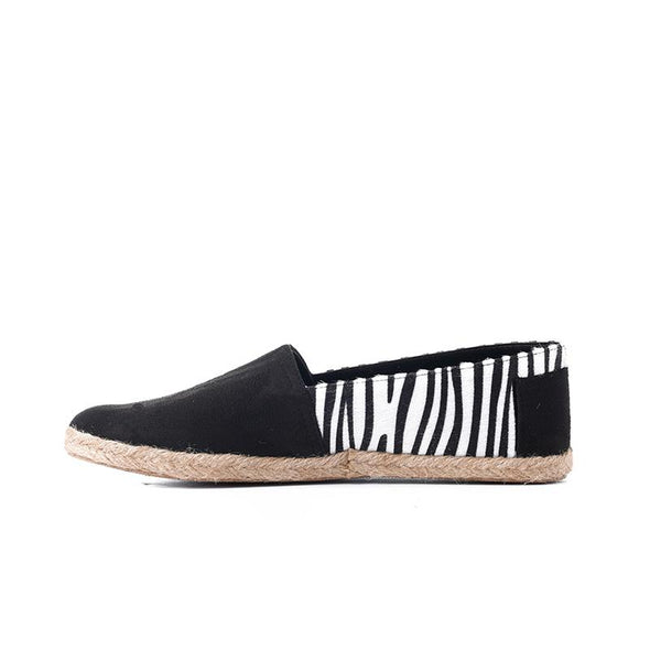 ZEBRA ESPADRILLE - BLACK x WHITE